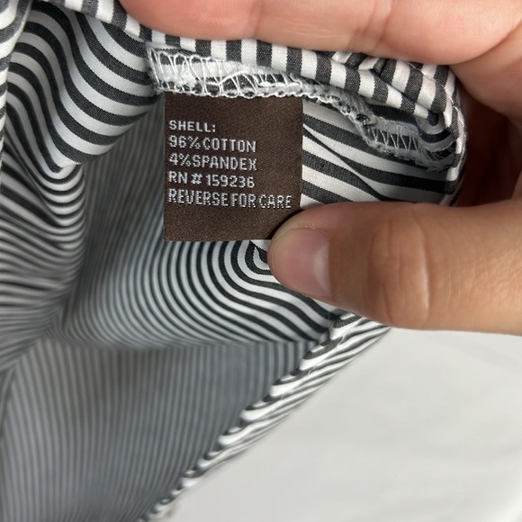 J.McLaughlin Striped Button Down Top Long Sleeve M - Picture 4 of 6